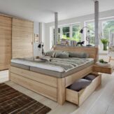 Tjornbo Easy Sleep met laden en houten hoofdbord